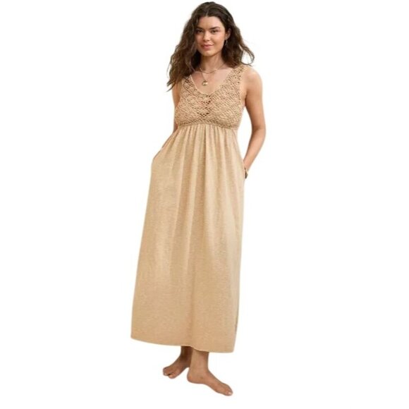 aerie Dresses & Skirts - Aerie Crochet Maxi Dress Medium NWT